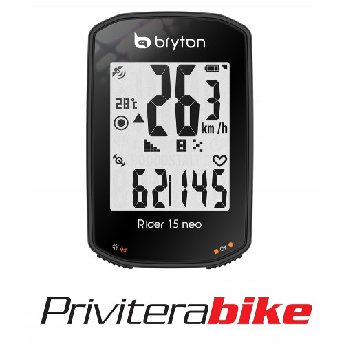 BRYTON Rider 15E ciclocomputer con GPS colore NERO 