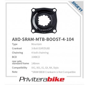 Misuratore di potenza AXO per MTB SRAM BOOST 48357